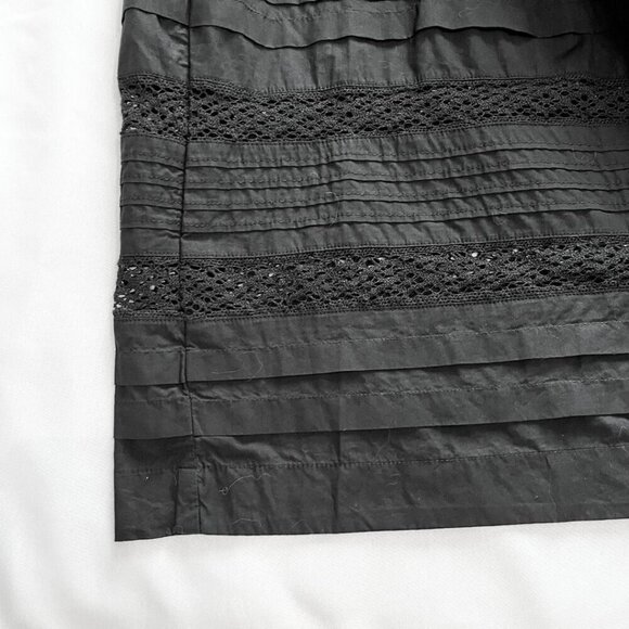 NWT GAP SUMMER 2023 BLACK COTTON HALTER OPEN BACK CROCHET TIERED MAXI DRESS - Picture 10 of 13